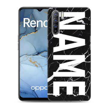Силиконовый чехол на OPPO Reno3 с принтом NAME