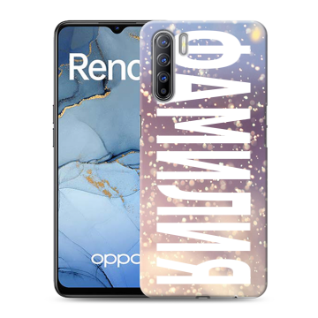 Силиконовый чехол на OPPO Reno3 с принтом ФАМИЛИЯ