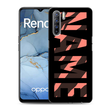 Силиконовый чехол на OPPO Reno3 с принтом NAME