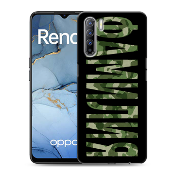 Силиконовый чехол на OPPO Reno3 с принтом ФАМИЛИЯ