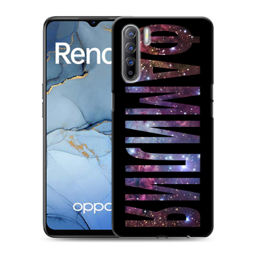 Силиконовый чехол на OPPO Reno3 с принтом ФАМИЛИЯ