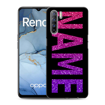 Силиконовый чехол на OPPO Reno3 с принтом NAME