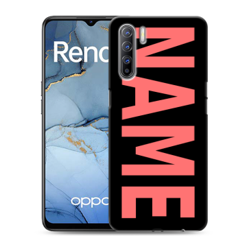 Силиконовый чехол на OPPO Reno3 с принтом NAME