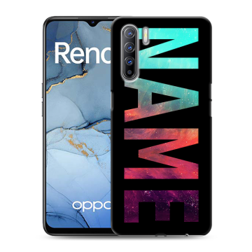 Силиконовый чехол на OPPO Reno3 с принтом NAME