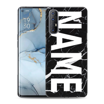Силиконовый чехол на OPPO Reno3 Pro с принтом NAME