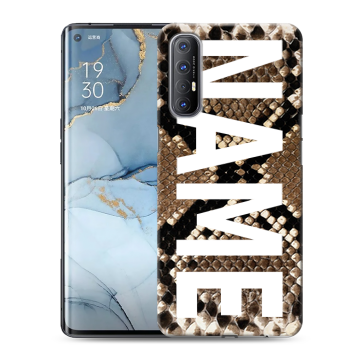 Силиконовый чехол на OPPO Reno3 Pro с принтом NAME