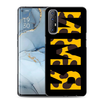 Силиконовый чехол на OPPO Reno3 Pro с принтом ИМЯ