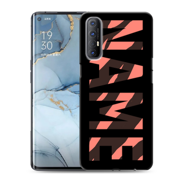 Силиконовый чехол на OPPO Reno3 Pro с принтом NAME