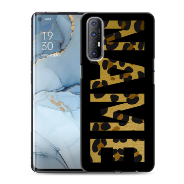Силиконовый чехол на OPPO Reno3 Pro с принтом NAME