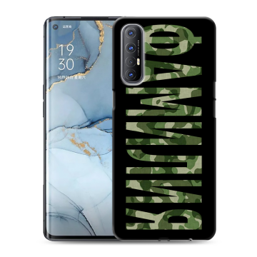 Силиконовый чехол на OPPO Reno3 Pro с принтом ФАМИЛИЯ