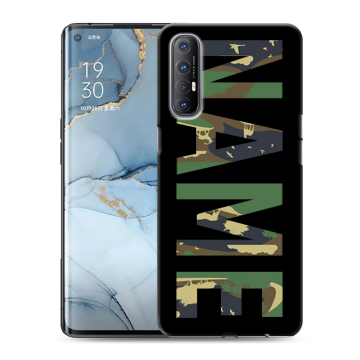 Силиконовый чехол на OPPO Reno3 Pro с принтом NAME