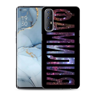 Силиконовый чехол на OPPO Reno3 Pro с принтом ФАМИЛИЯ