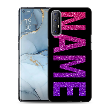 Силиконовый чехол на OPPO Reno3 Pro с принтом NAME