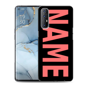 Силиконовый чехол на OPPO Reno3 Pro с принтом NAME