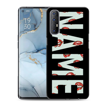 Силиконовый чехол на OPPO Reno3 Pro с принтом NAME