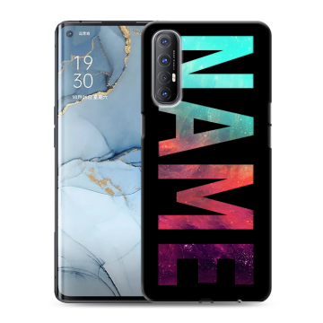 Силиконовый чехол на OPPO Reno3 Pro с принтом NAME