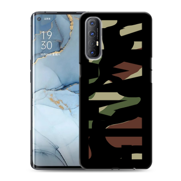 Силиконовый чехол на OPPO Reno3 Pro с принтом NAME