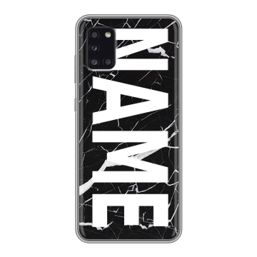 Силиконовый чехол на Samsung Galaxy A31 с принтом NAME