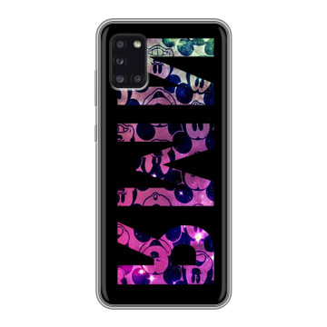 Силиконовый чехол на Samsung Galaxy A31 с принтом ИМЯ
