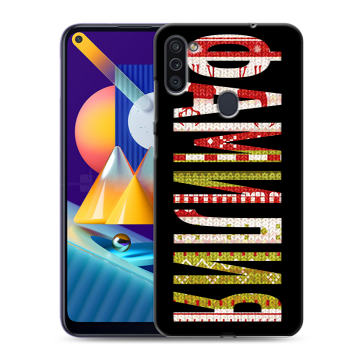 Силиконовый чехол на Samsung Galaxy M11 с принтом ФАМИЛИЯ