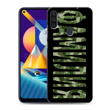 Силиконовый чехол на Samsung Galaxy M11 с принтом ФАМИЛИЯ