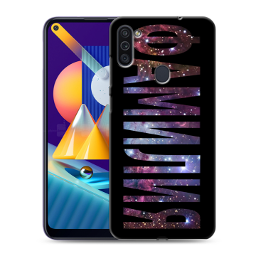 Силиконовый чехол на Samsung Galaxy M11 с принтом ФАМИЛИЯ