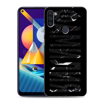 Силиконовый чехол на Samsung Galaxy M11 с принтом ФАМИЛИЯ