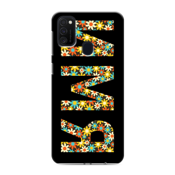 Силиконовый чехол на Samsung Galaxy M21 с принтом ИМЯ