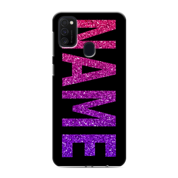 Силиконовый чехол на Samsung Galaxy M21 с принтом NAME