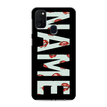 Силиконовый чехол на Samsung Galaxy M21 с принтом NAME