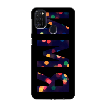 Силиконовый чехол на Samsung Galaxy M21 с принтом ИМЯ