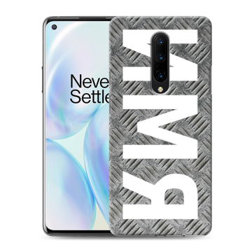 Силиконовый чехол на OnePlus 8 с принтом ИМЯ