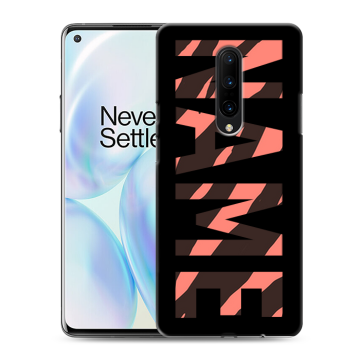 Силиконовый чехол на OnePlus 8 с принтом NAME