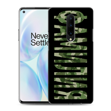 Силиконовый чехол на OnePlus 8 с принтом ФАМИЛИЯ
