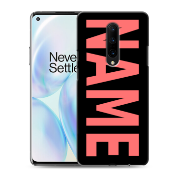 Силиконовый чехол на OnePlus 8 с принтом NAME