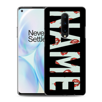 Силиконовый чехол на OnePlus 8 с принтом NAME