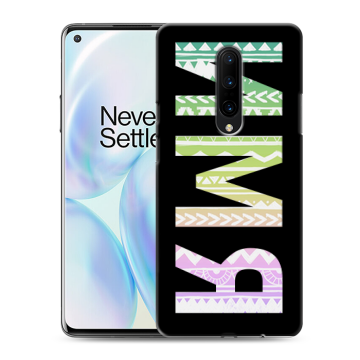 Силиконовый чехол на OnePlus 8 с принтом ИМЯ