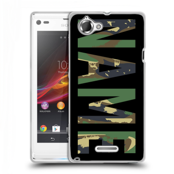 Силиконовый чехол на Sony Xperia L с принтом NAME