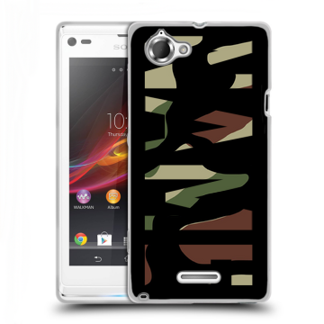 Силиконовый чехол на Sony Xperia L с принтом NAME