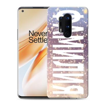 Силиконовый чехол на OnePlus 8 Pro с принтом ФАМИЛИЯ
