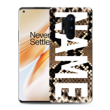 Силиконовый чехол на OnePlus 8 Pro с принтом NAME