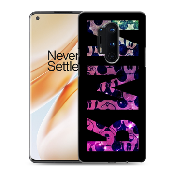 Силиконовый чехол на OnePlus 8 Pro с принтом ИМЯ