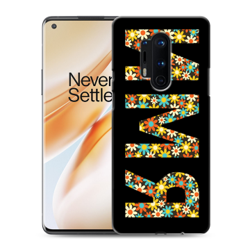 Силиконовый чехол на OnePlus 8 Pro с принтом ИМЯ