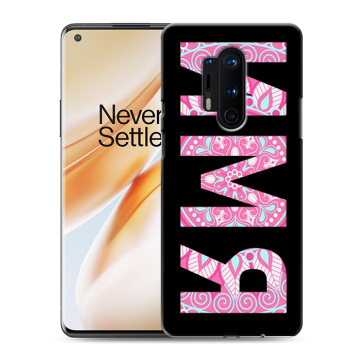 Силиконовый чехол на OnePlus 8 Pro с принтом ИМЯ