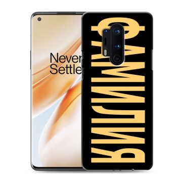 Силиконовый чехол на OnePlus 8 Pro с принтом ФАМИЛИЯ