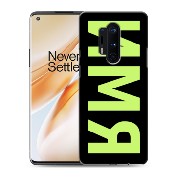 Силиконовый чехол на OnePlus 8 Pro с принтом ИМЯ