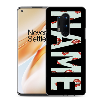 Силиконовый чехол на OnePlus 8 Pro с принтом NAME