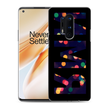 Силиконовый чехол на OnePlus 8 Pro с принтом ИМЯ