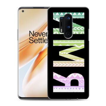 Силиконовый чехол на OnePlus 8 Pro с принтом ИМЯ