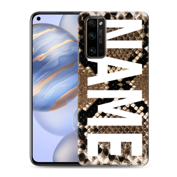 Силиконовый противоударный чехол на Huawei Honor 30 с принтом NAME